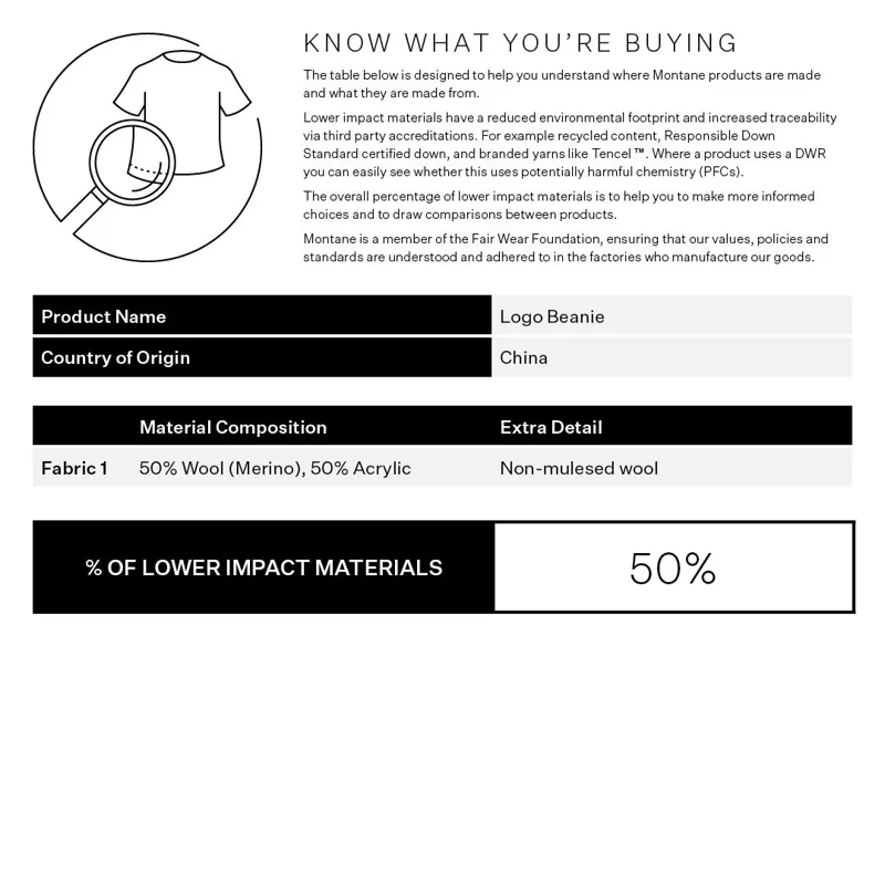 Montane Logo Beanie Eclipse Blue-3